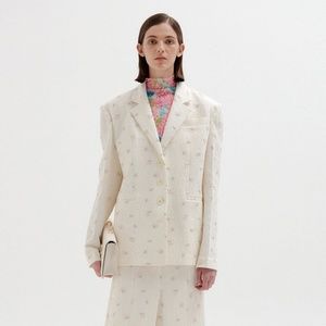 EENK SAVA Floral Single Breasted Blazer Size S